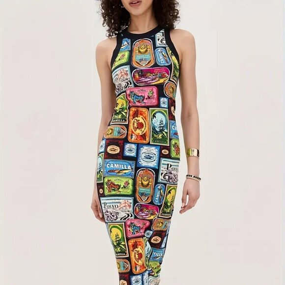 Sleeveless Bodycon Pencil Midi Dress - Picture 3 of 6